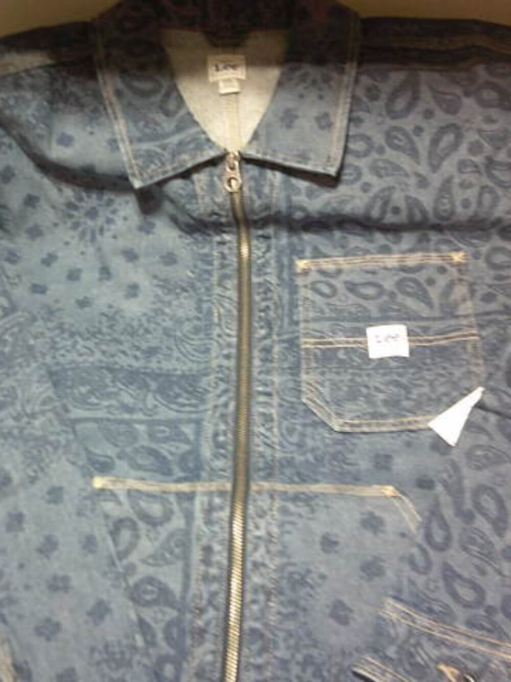 NEW LEE DESIGNED BY KACEY LEE MUSGRAVES PRINTED JEAN JACKET SIZE XXL w/ POCKETS